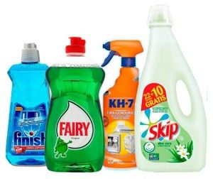 Productos de limpieza baratos de grandes marcas